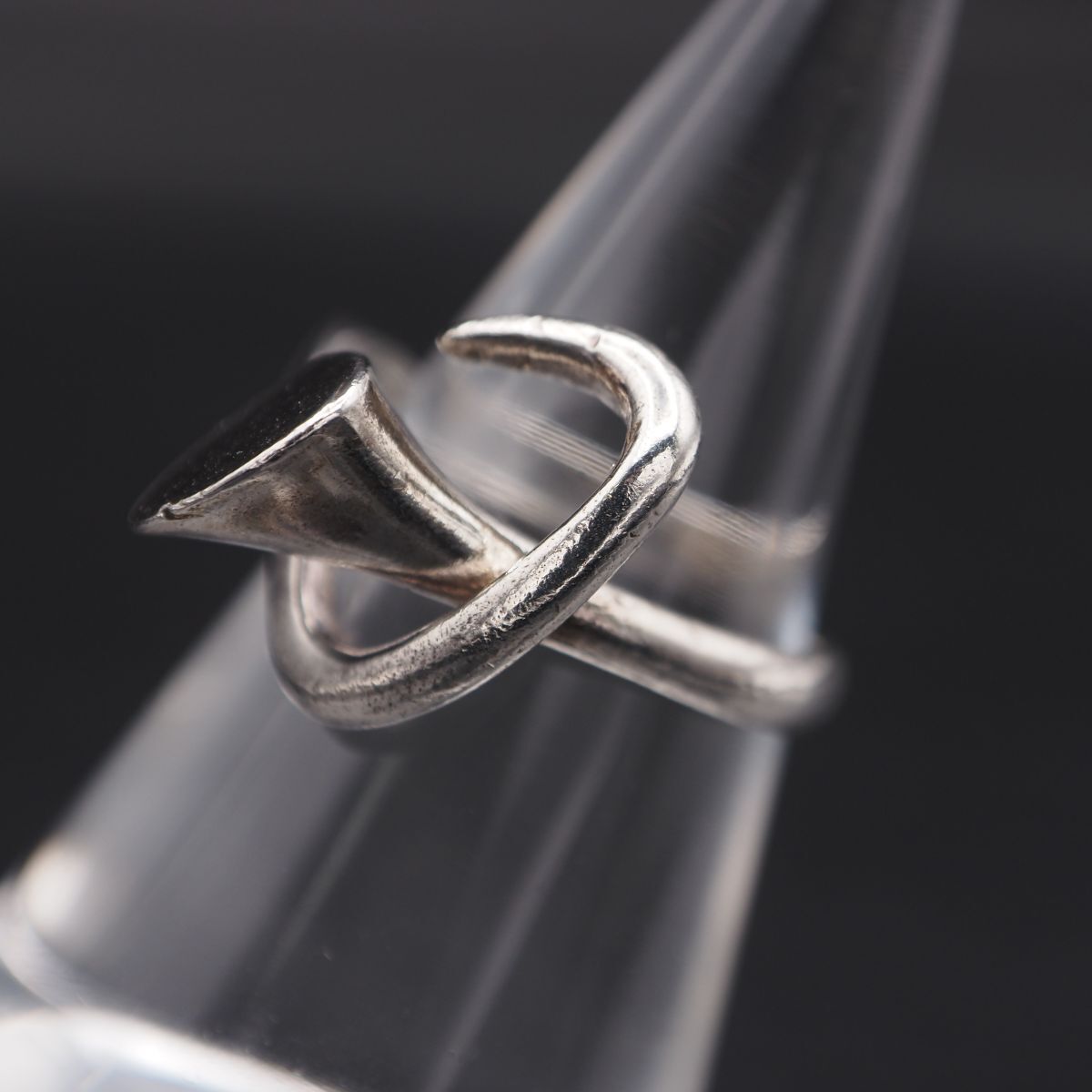 M446 ヴィンテージ SILVER刻印 リング デザイン シルバー 指輪 9号