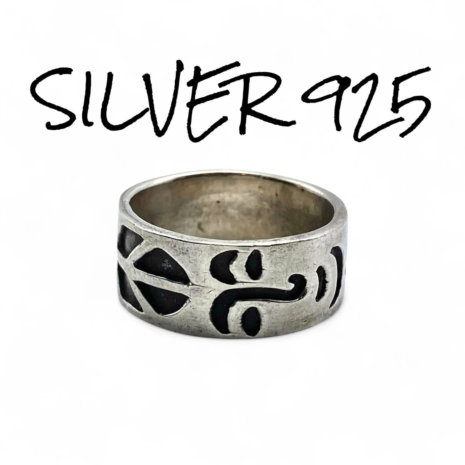 穏やかな大仏】仏陀フェイス Silver 925 刻印 Design Ring シルバー 