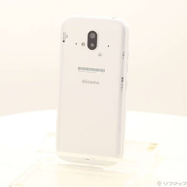 中古品〕 らくらくスマートフォン 64GB ホワイト F-52B docomo SIM