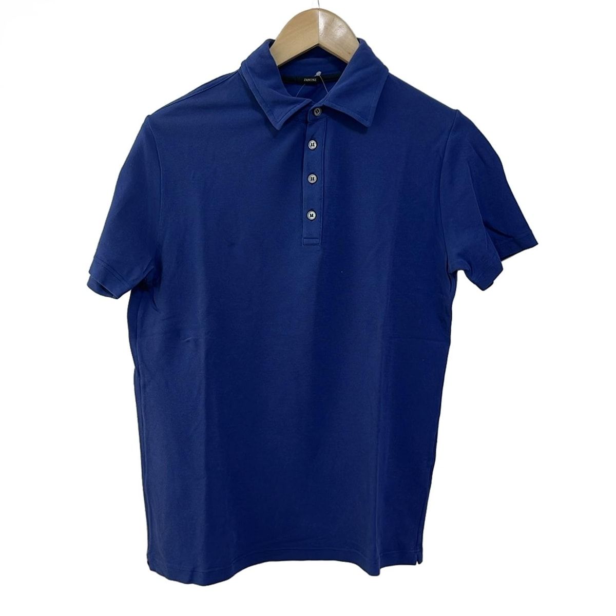 ZANONE(ザノーネ) 半袖ポロシャツ サイズ46 XL メンズ - ブルー - メルカリ
