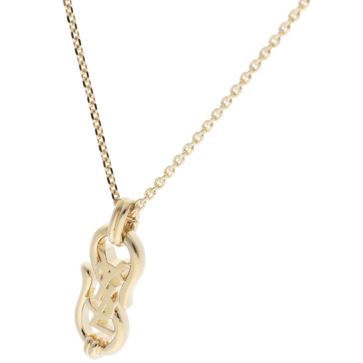 中古】 Saint Laurent サンローラン ネックレス・ペンダント YSLロゴ