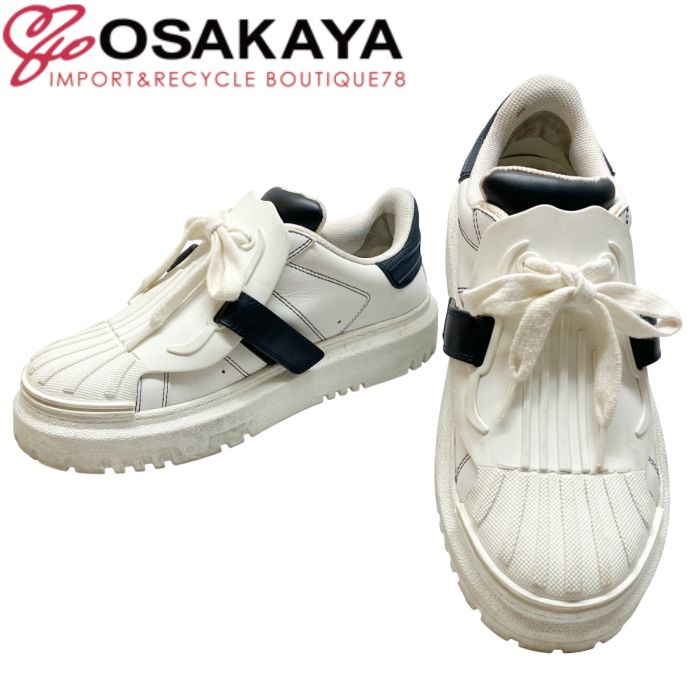 中古 Christian Dior ディオール DIOR-ID ベルクロ スニーカー レザー