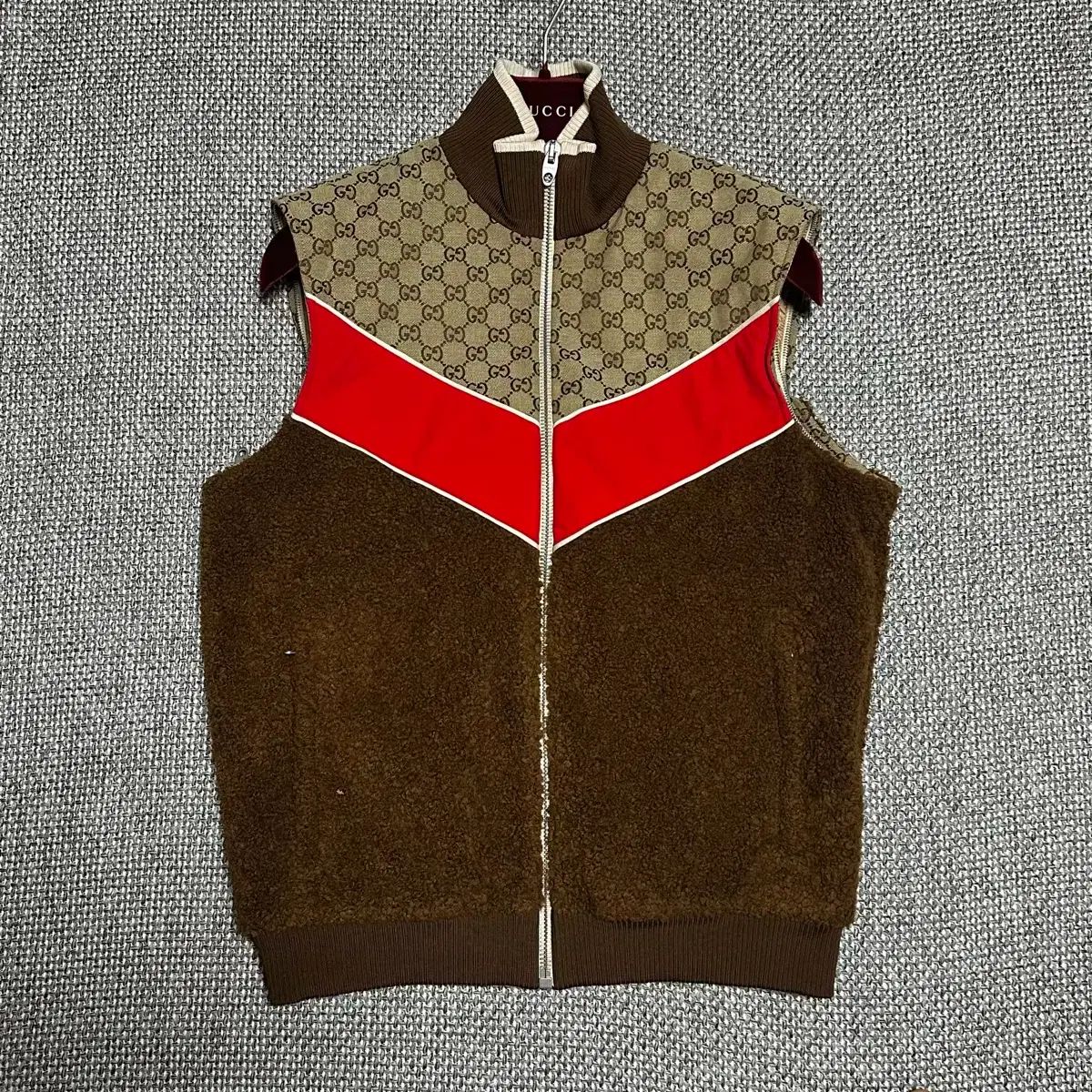 百貨店購入) グッチ GG ジャカード フリース ジャケット S 95 - メルカリ