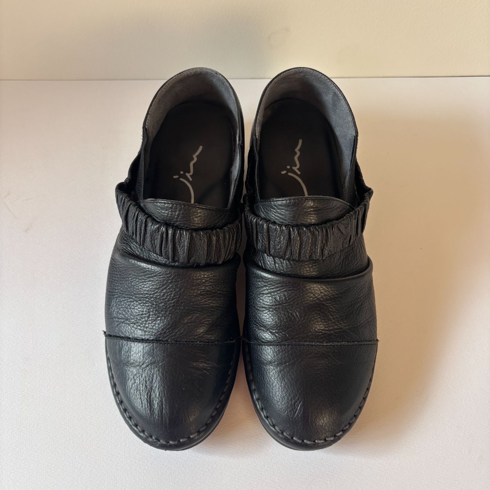 センソユニコ SENSOUNICO 慈雨 jiu レザーシューズ ブラック