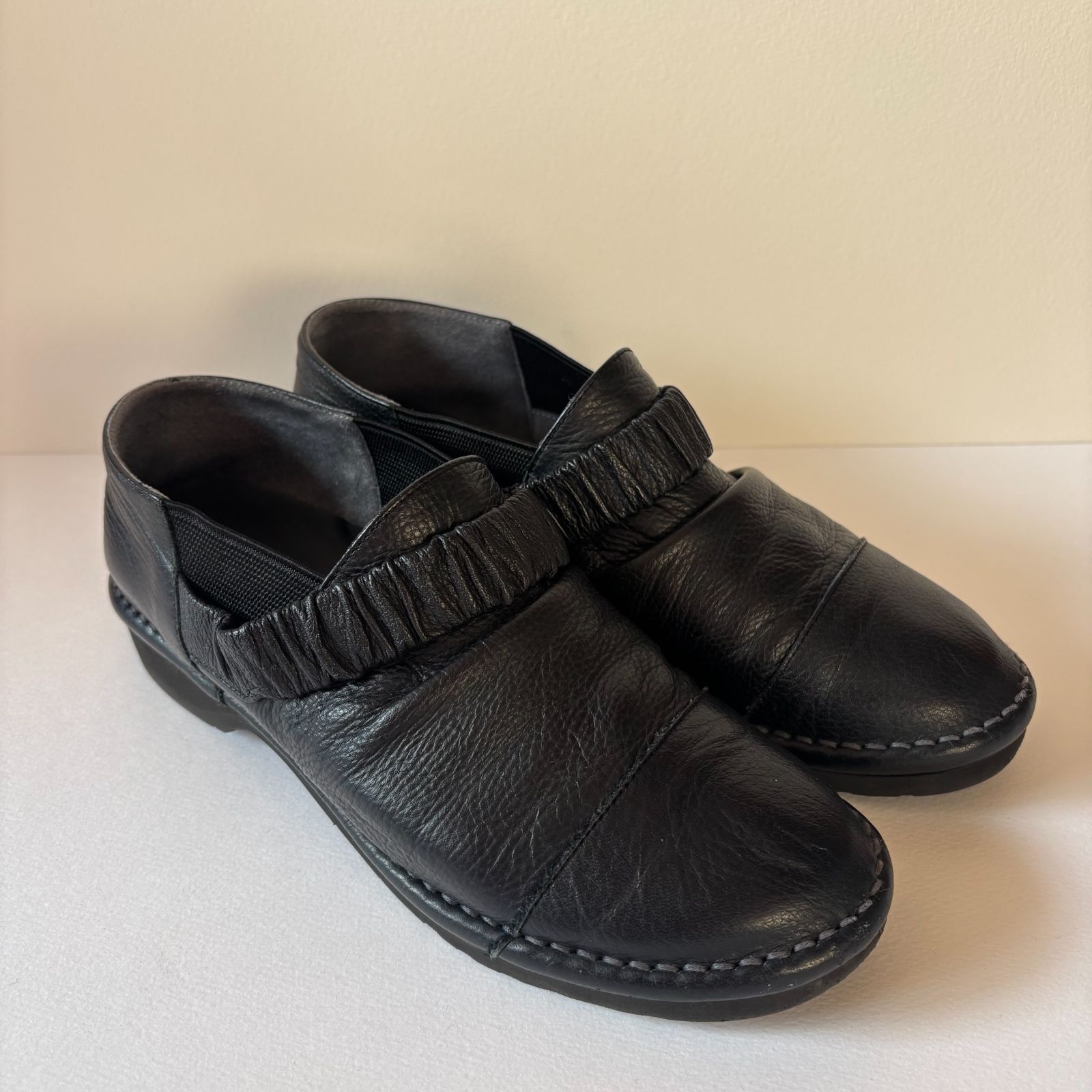 センソユニコ SENSOUNICO 慈雨 jiu レザーシューズ ブラック