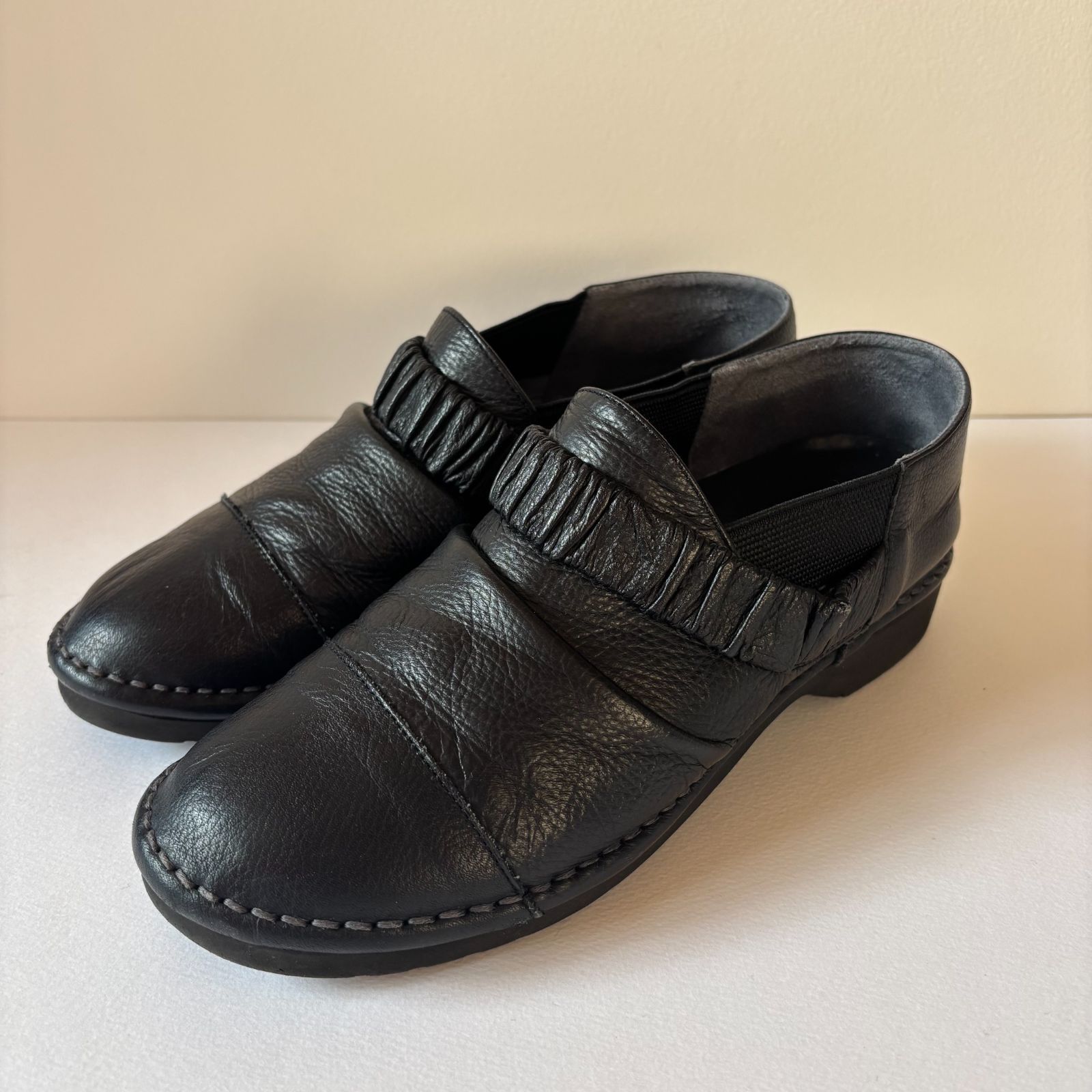 センソユニコ SENSOUNICO 慈雨 jiu レザーシューズ ブラック