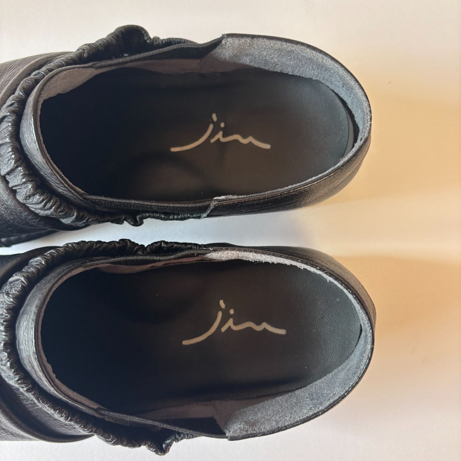 センソユニコ SENSOUNICO 慈雨 jiu レザーシューズ ブラック