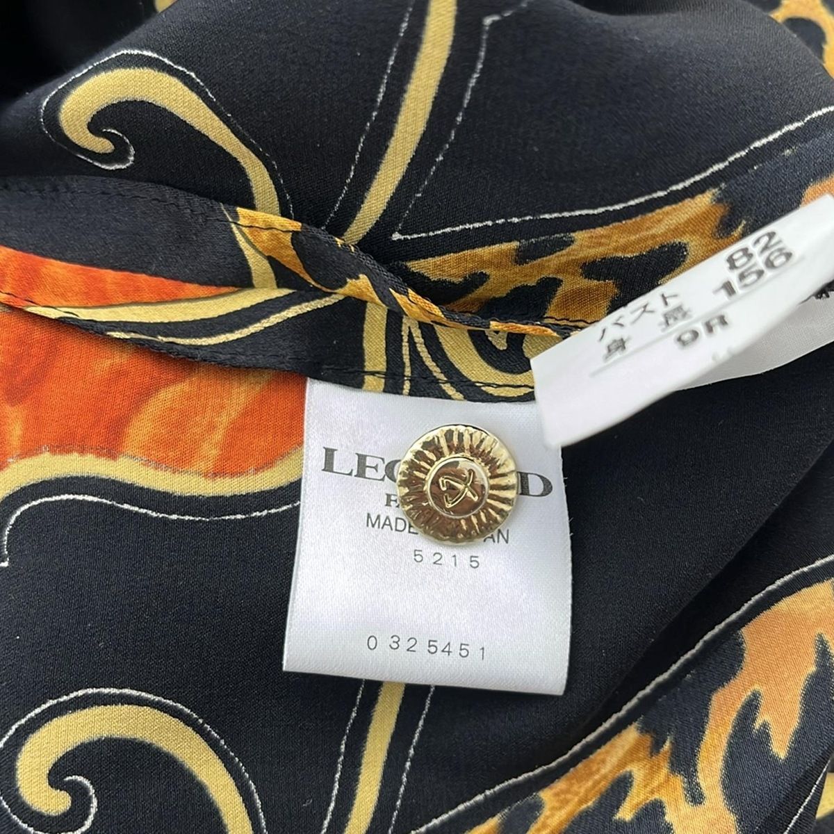 LEONARD(レオナール) 長袖シャツブラウス サイズ9R レディース - 黒