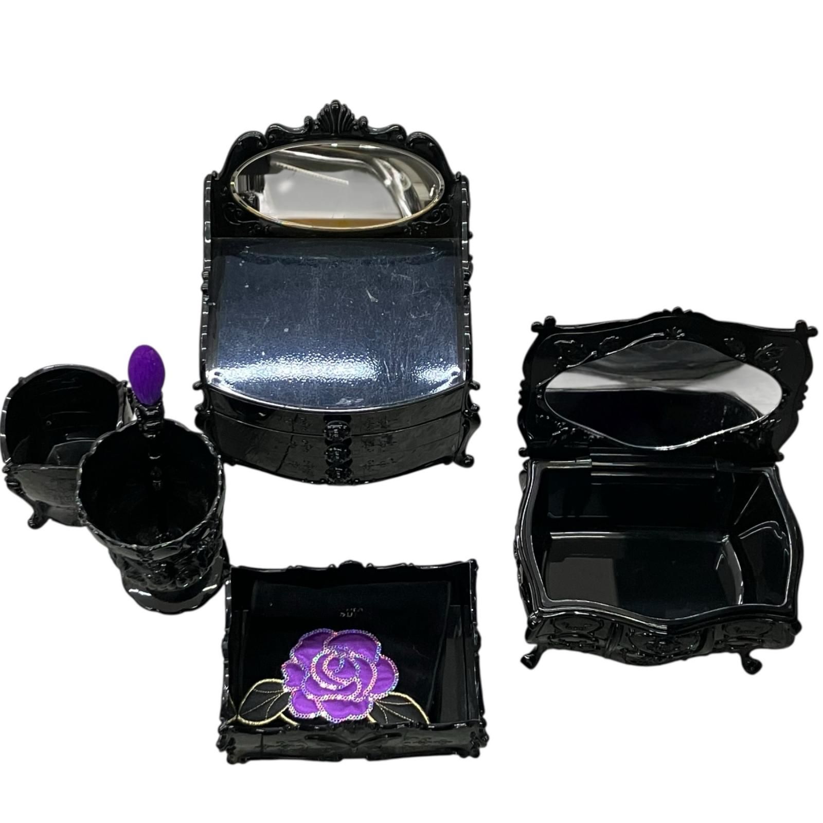 ㊶紫色花柄着物の人形 三越で購入 安い