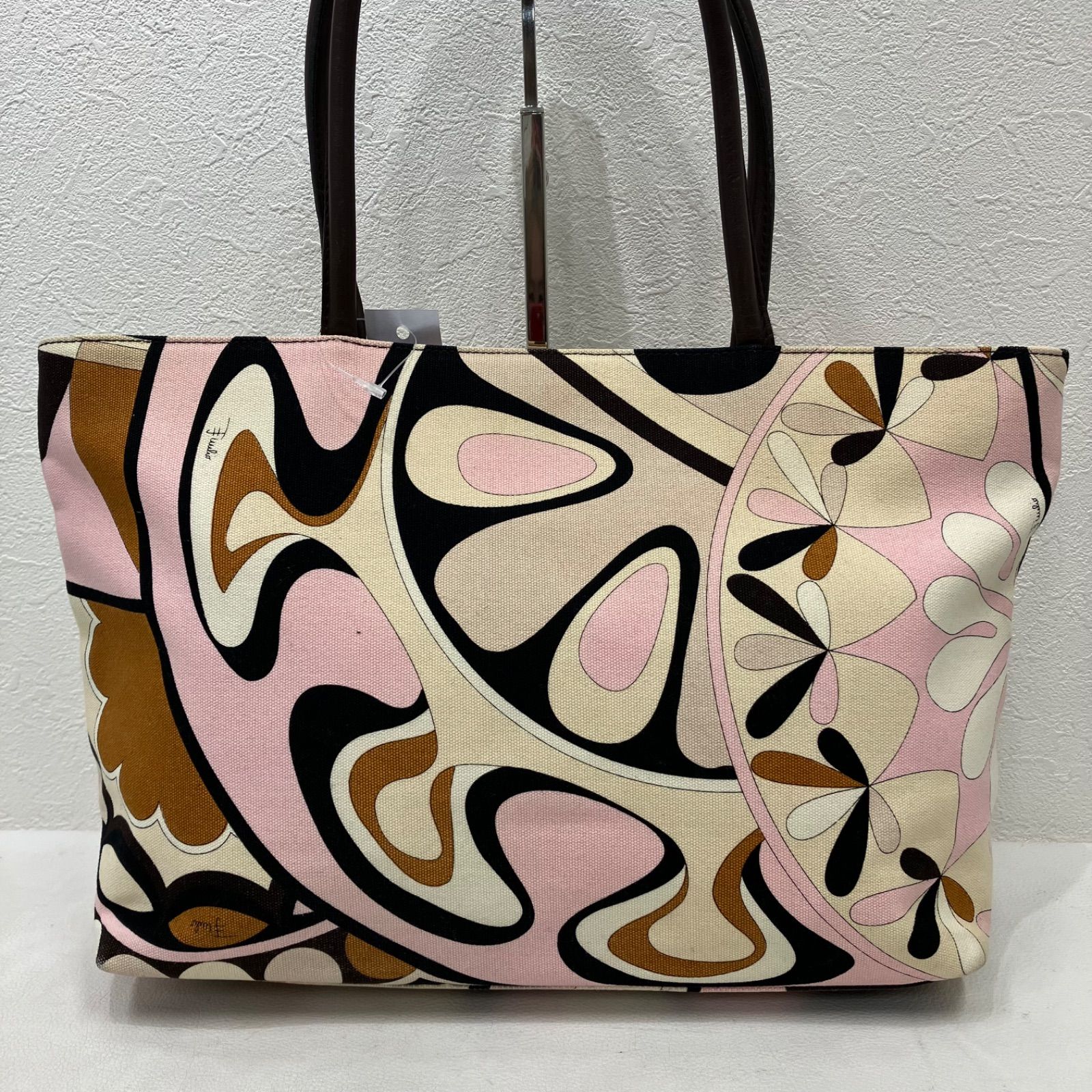 Y8733 EMILIO PUCCI エミリオプッチ トートバッグ 総柄 キャンバス