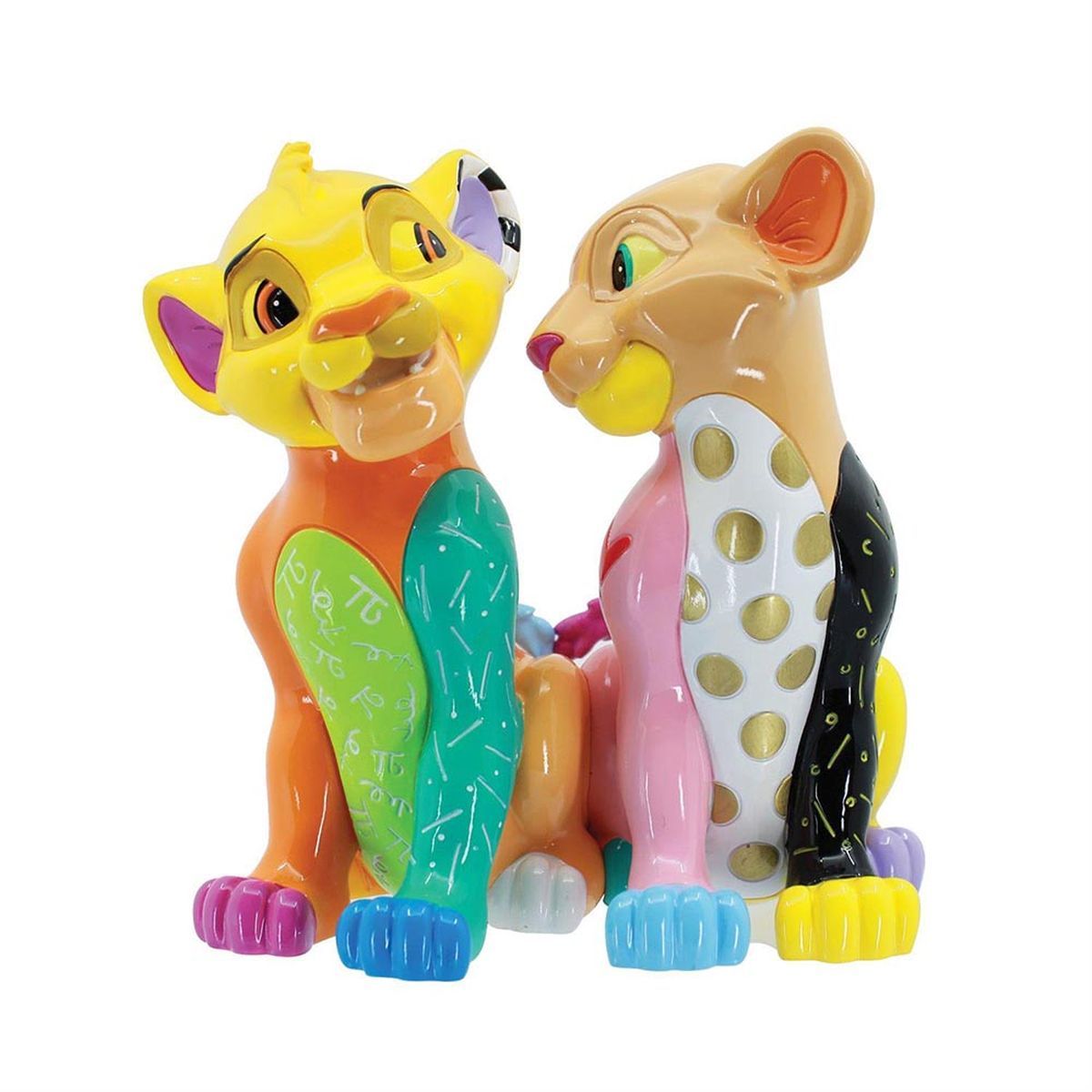 Disney Romero Britto シンバ フィギュア シンバ&ナラ ポップ 15.2cm | ロメロ・ブリット Romero Britto
