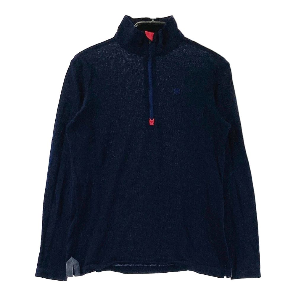 サイズ：S BRIEFING GOLF ブリーフィング ハーフジップ 長袖 ウールT