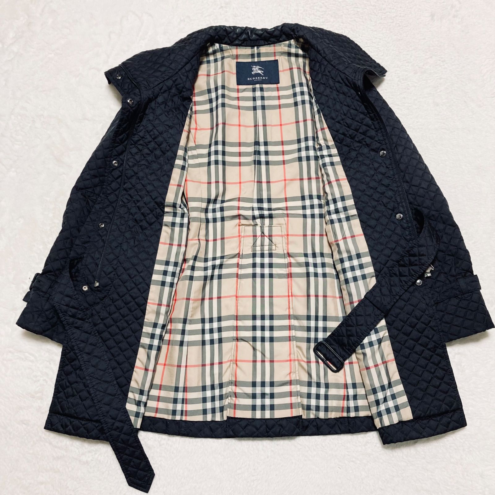 □表側美品□BURBERRY LONDON バーバリーロンドン 中綿キルティング