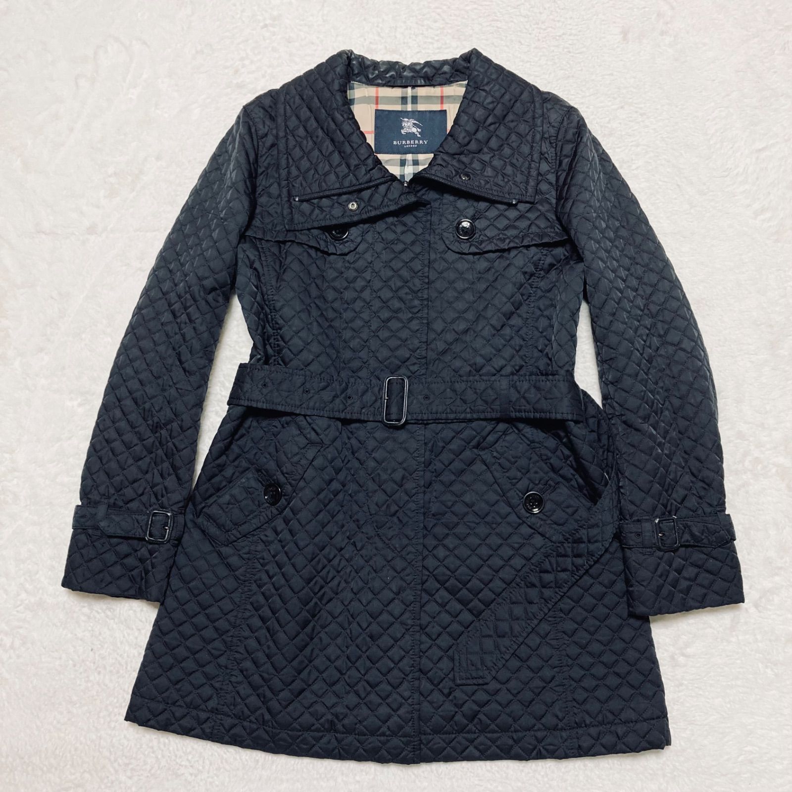 □表側美品□BURBERRY LONDON バーバリーロンドン 中綿キルティング