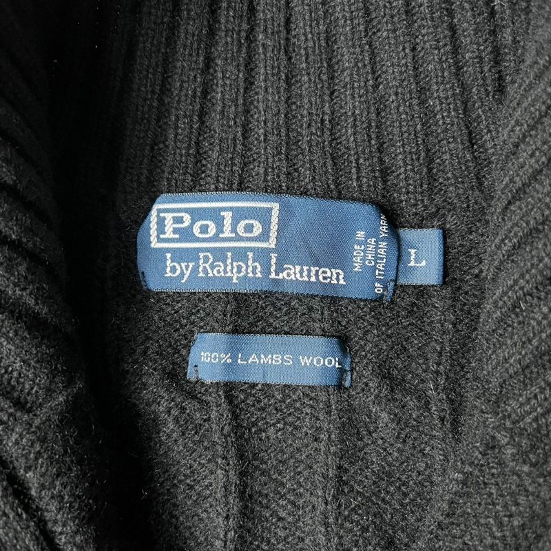 f*o様 【希少XL】90s ポロラルフローレン ラムズウール ニットポロ
