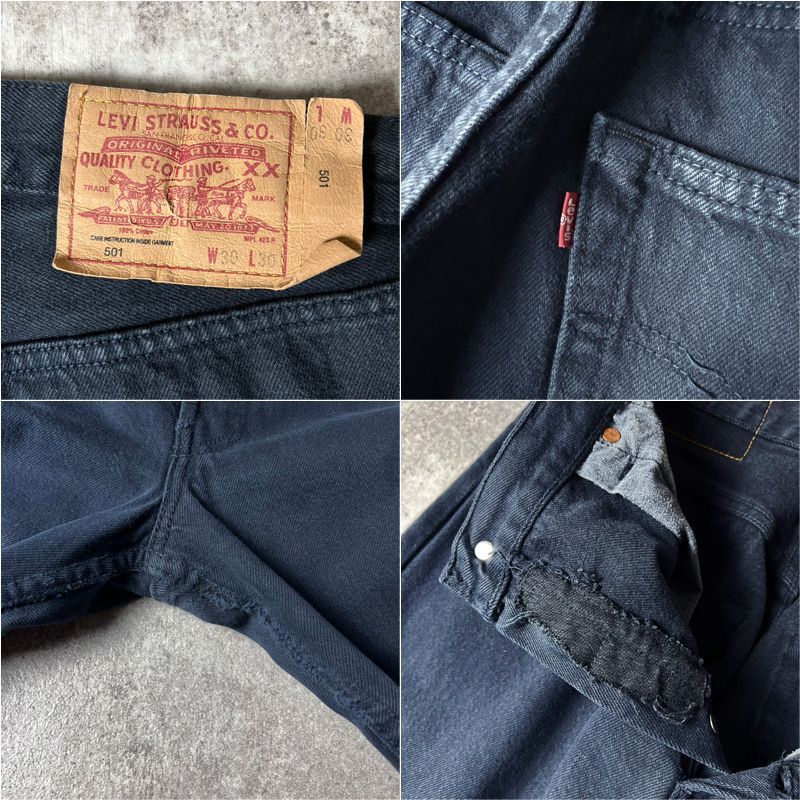 90s Levis USA製 501 ブラック デニム パンツ 30 30 / 90年代 アメリカ 