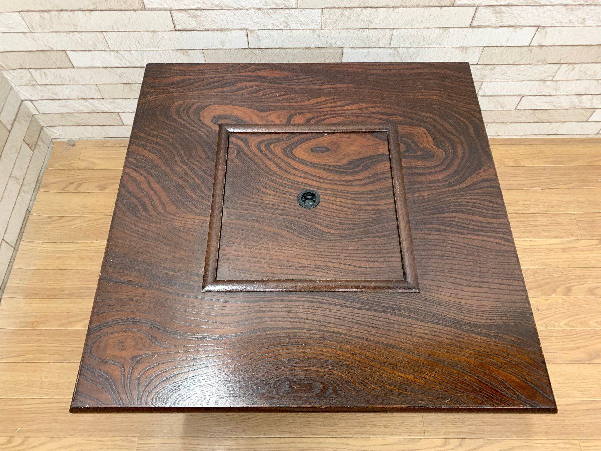 ◇関西火鉢 古民具 囲炉裏テーブル 机 箱火鉢 木製 ローテーブル 座卓