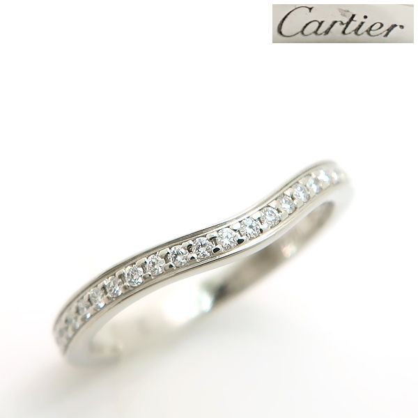 Cartier バレリーナ カーブ ハーフエタニティ リング PF950 ダイヤ
