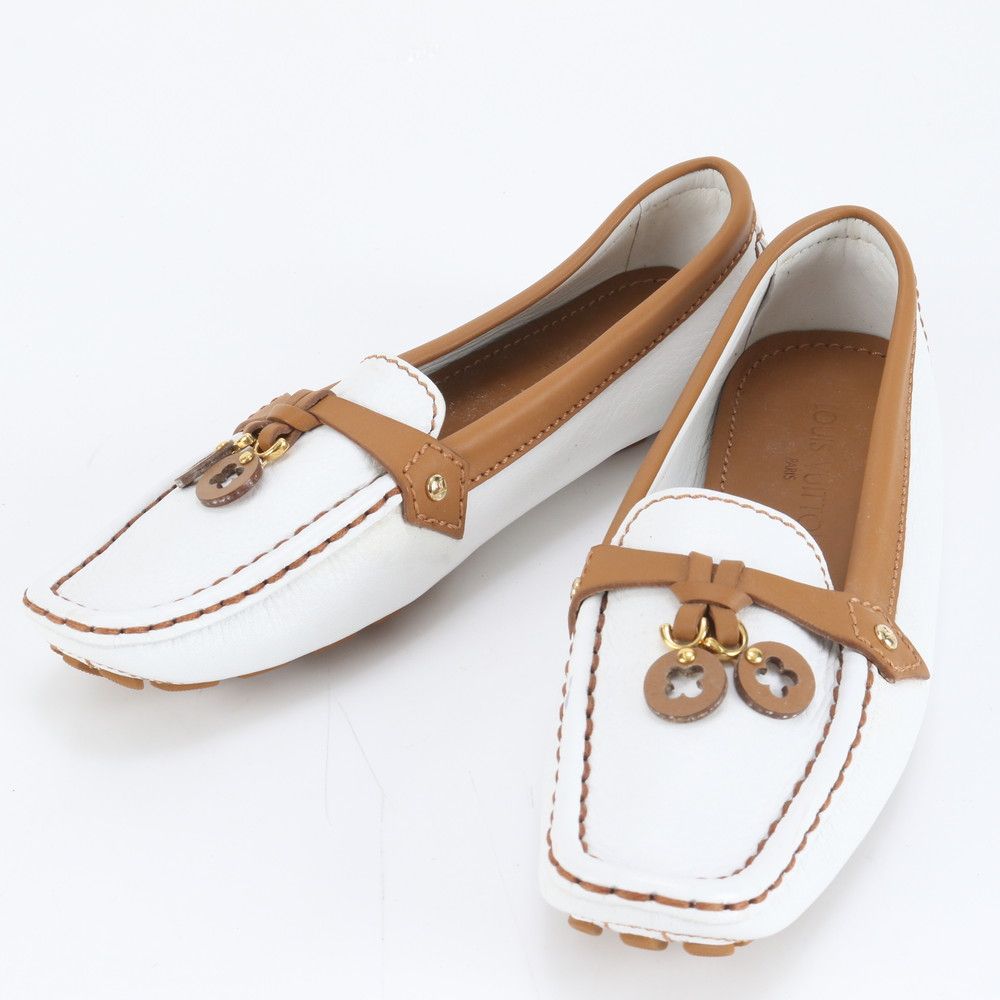 ルイヴィトン モノグラム ドライビング シューズ モノグラム フラワー