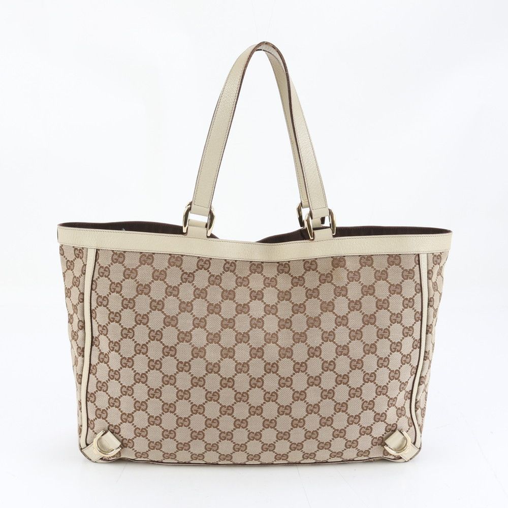 グッチ トートバッグ ショルダーバッグ アビー レザー GGキャンバス 極美品 グッチ GGキャンバス アビー 111472 レザー トート バッグ