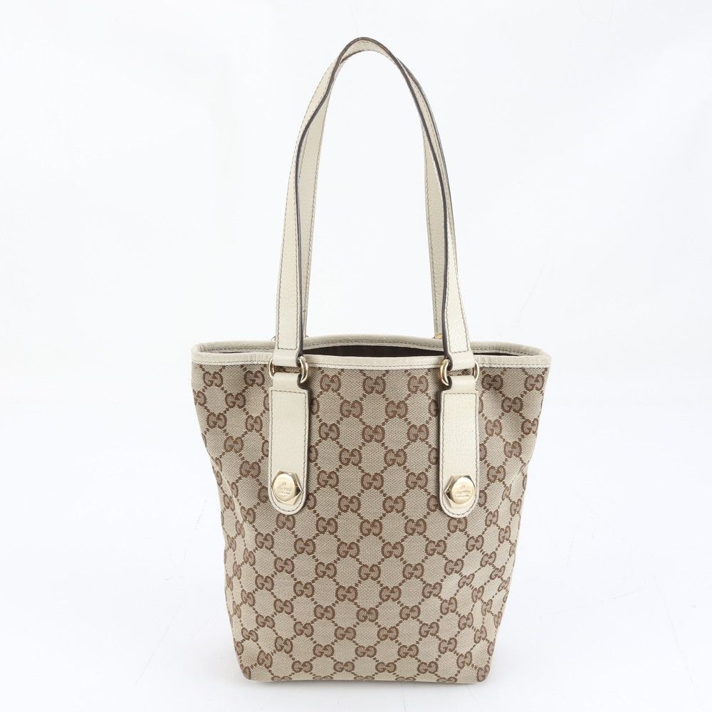 【美品】GUCCI グッチ ショルダーバッグ GGキャンバス×レザー GUCCI（グッチ） ショルダーバッグ GGキャンバス/レザー ブラック