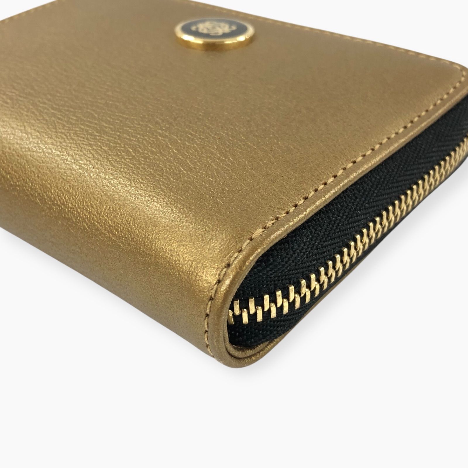 LOEWE ロエベ アナグラム レザー ラウンド 長財布 カーキゴールド LOEWE（ロエベ） ラウンドジップ長財布 PUZZLE ZIP AROUND WALLET