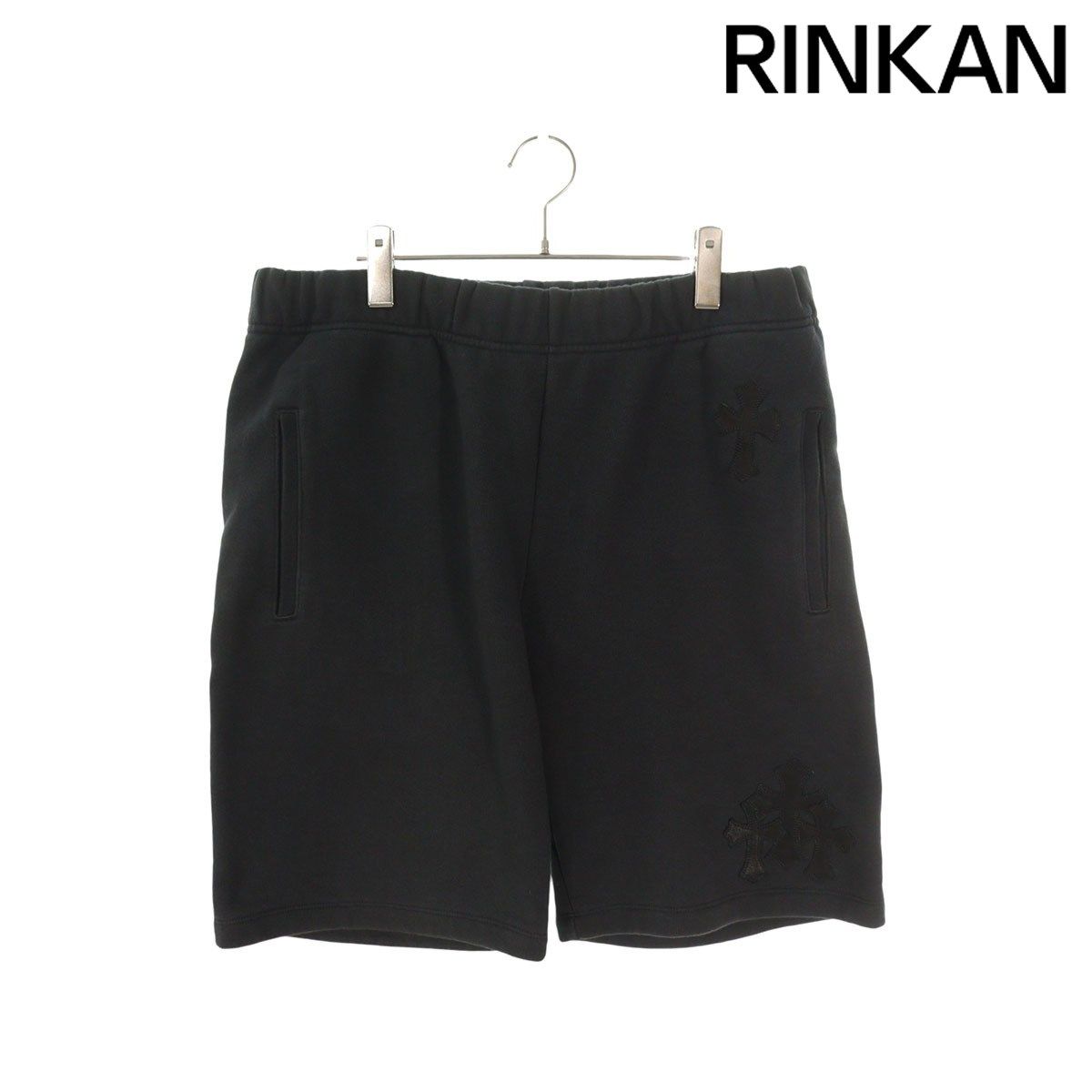 クロムハーツ PAPER JAM クロスパッチ付きハーフパンツ メンズ L