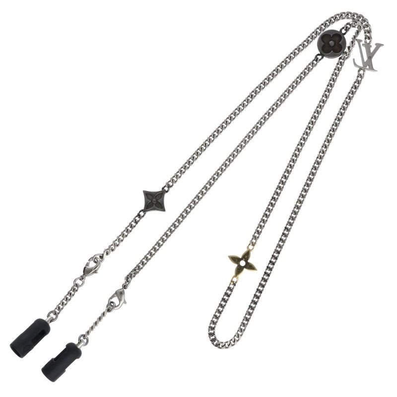 VUITTON イヤホン チェーン アクセサリー 未使用品 LOUIS VUITTON イヤホンチェーン シルバー LV