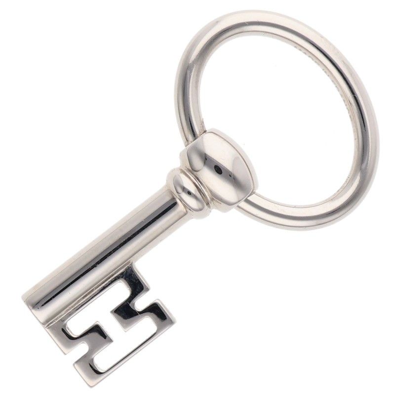 エルメス キュリオジテ シルバーキーモチーフネックレストップ メンズ