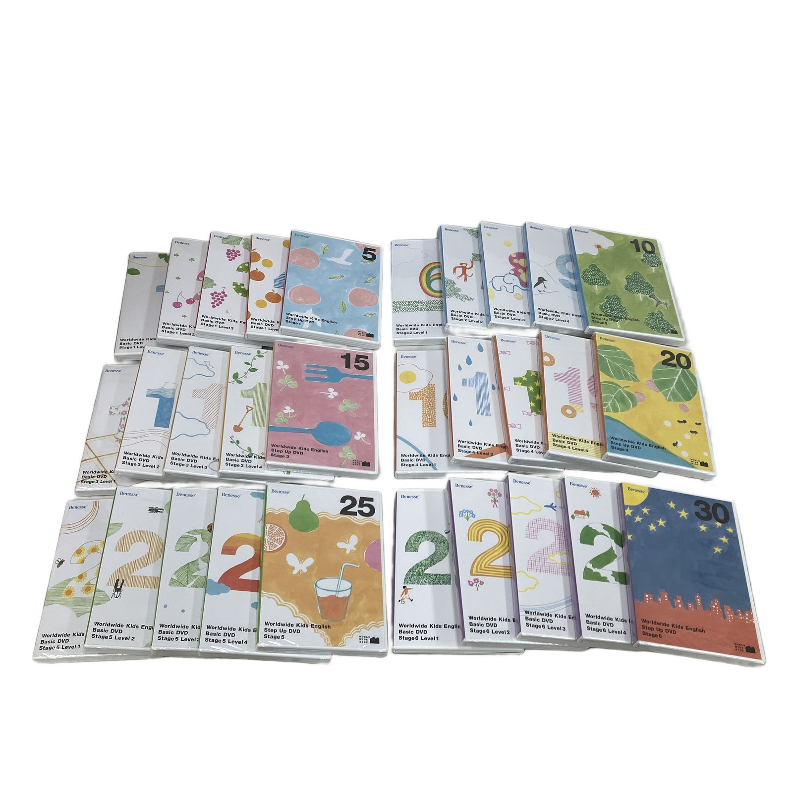 Benesse Worldwide Kids DVD 付属絵本 Stage1-6 セット 2019-2020年頃