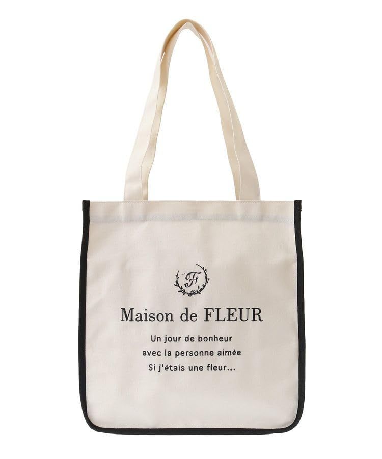 【数量限定】ド FLEUR(メゾン フルール) de パイピングスクエアトートバッグ Maison