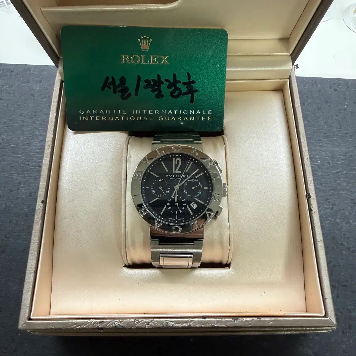 ブルガリ ディアゴノ クロノグラフ BB 42 SS CH