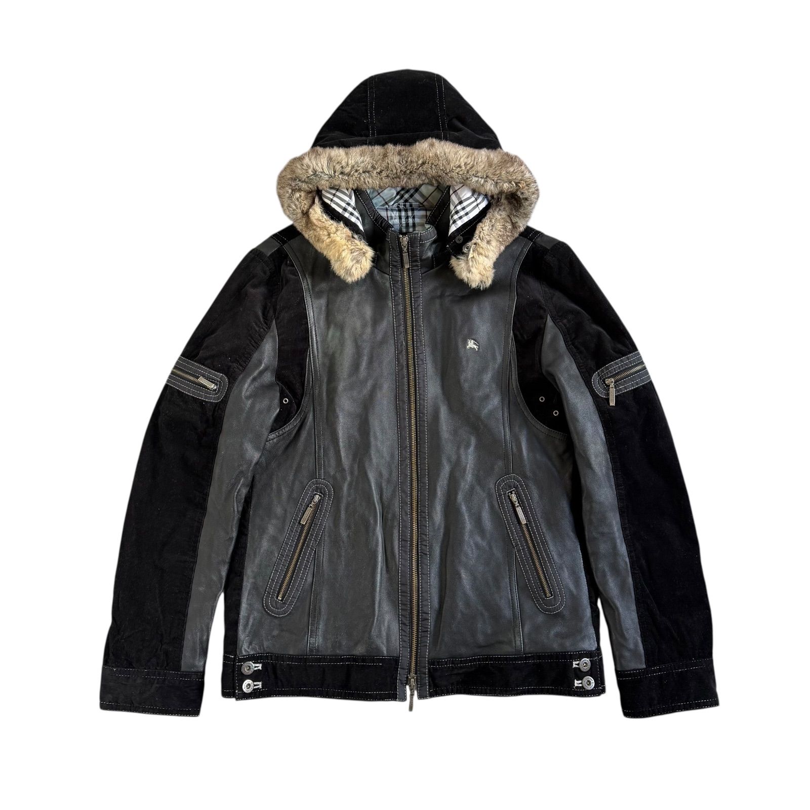 BURBERRY BLACK LABEL コーデュロイファージャケット　L BURBERRY BLACK LABEL コーデュロイファージャケット L BURBERRY BLACK