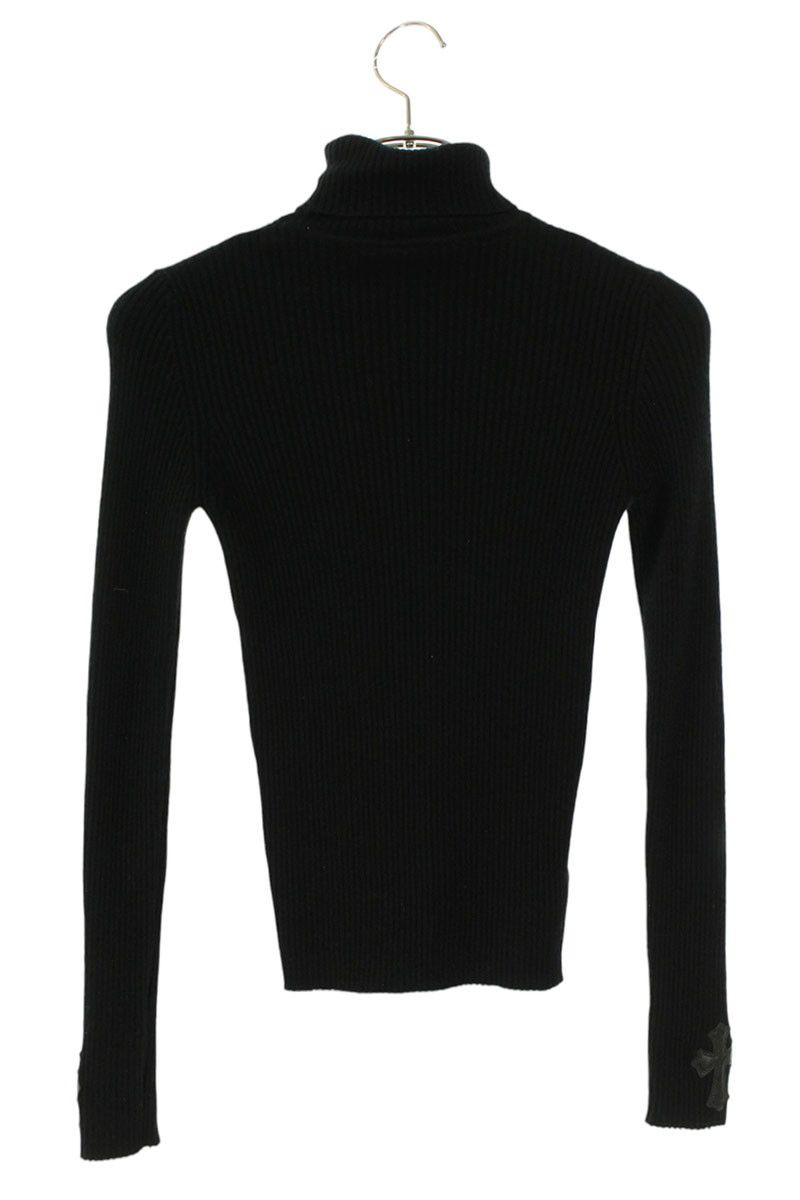 クロムハーツ　タートルニット Chrome Hearts - クロムハーツ CHレザーパッチロゴカシミア