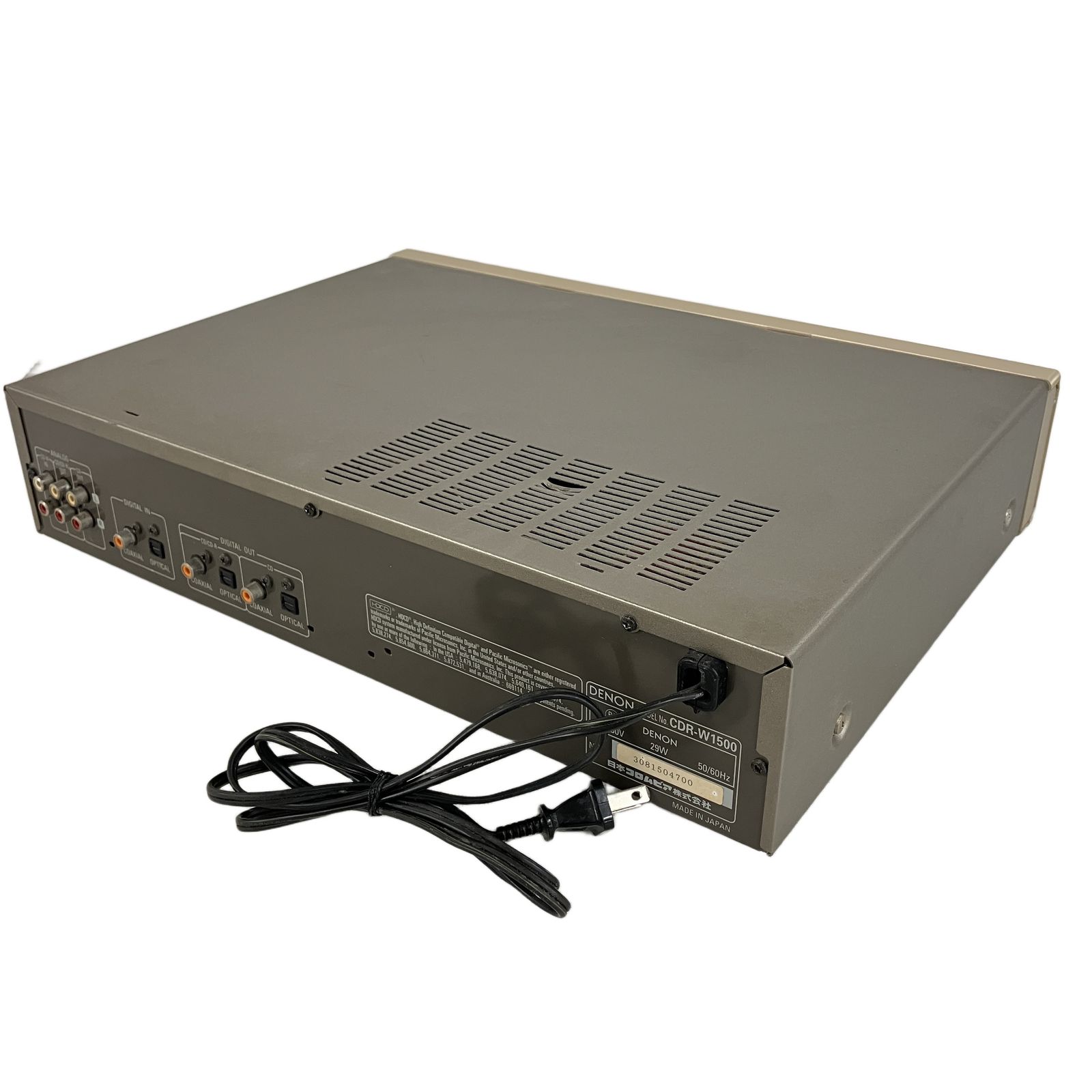 DENON CDR-W1500 CDレコーダー CDプレイヤー デノン 音響機材 中古