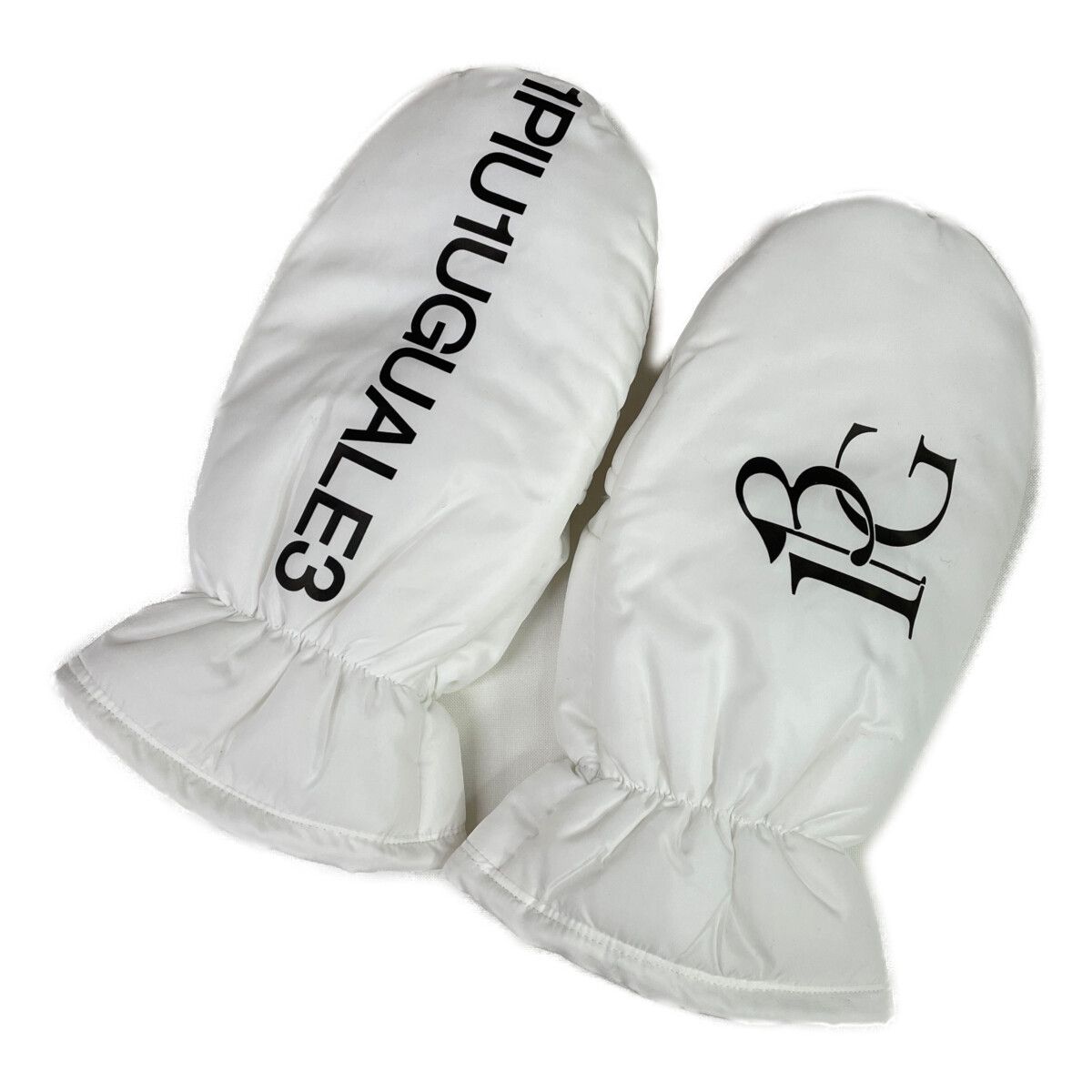 ウノピュウノウグァーレトレ1piu1uguale3GOLFミトン レディース白 ウノ