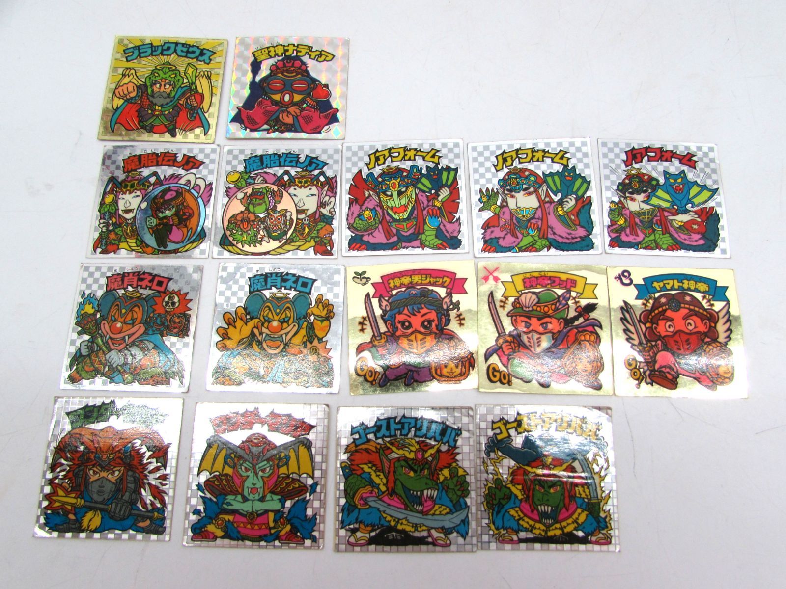 旧ビックリマン ビックリマンシール 悪魔VS天使シリーズ 裏面 黄色