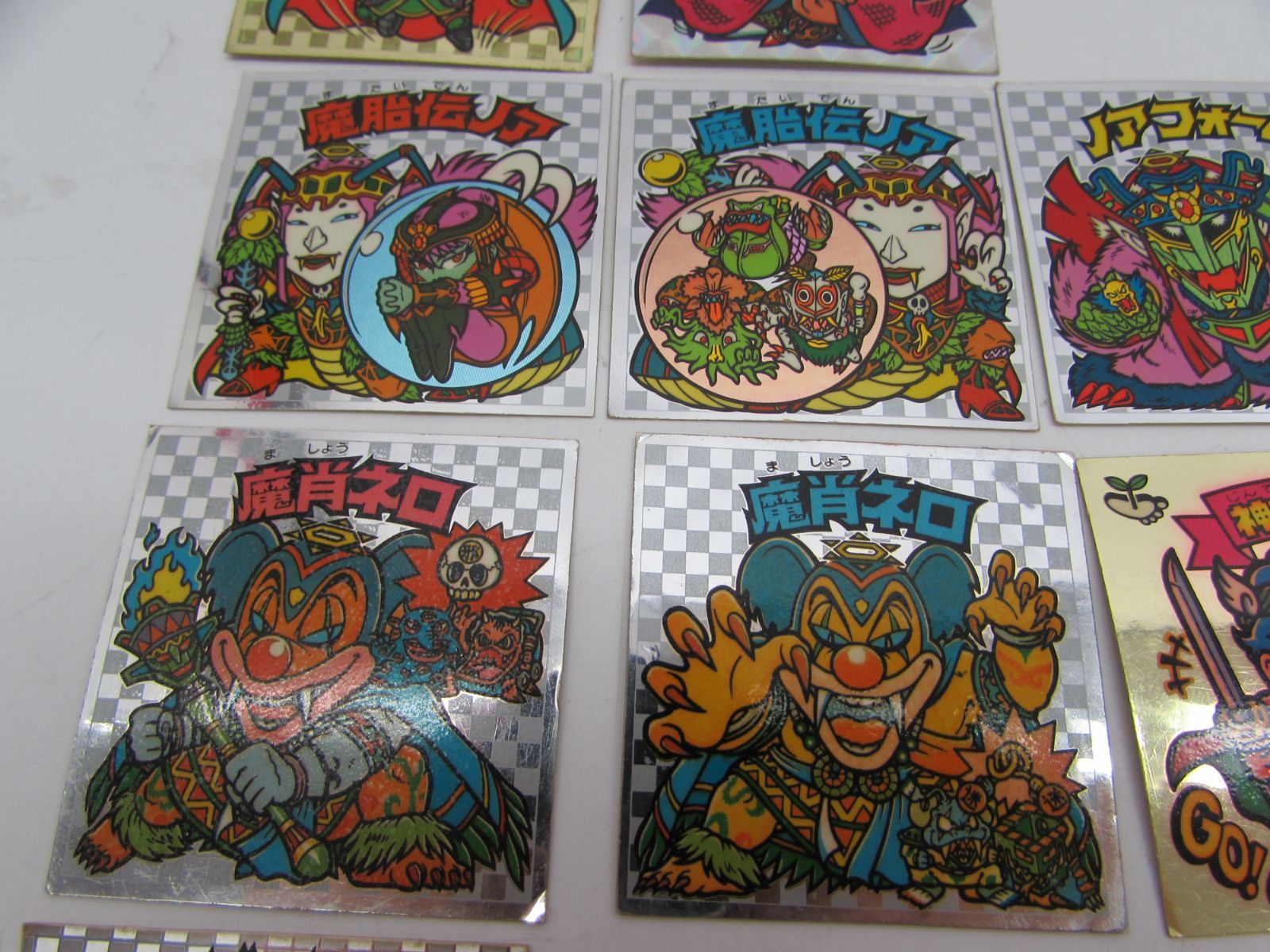 旧ビックリマン ビックリマンシール 悪魔VS天使シリーズ 裏面 黄色