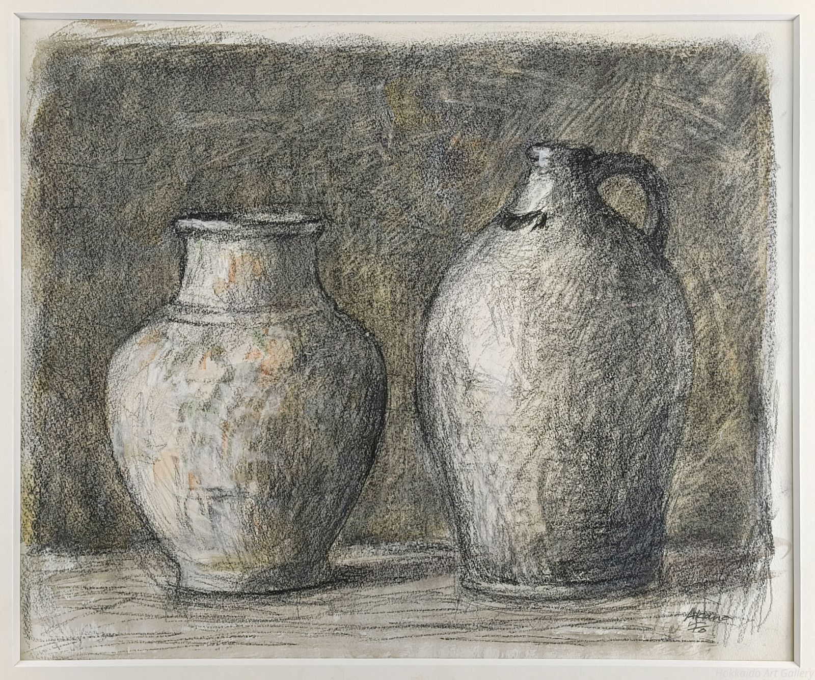 中国美術 粉彩山水画 大壷 H43cm 東キ7-1230① トヒエ 中国美術 粉彩