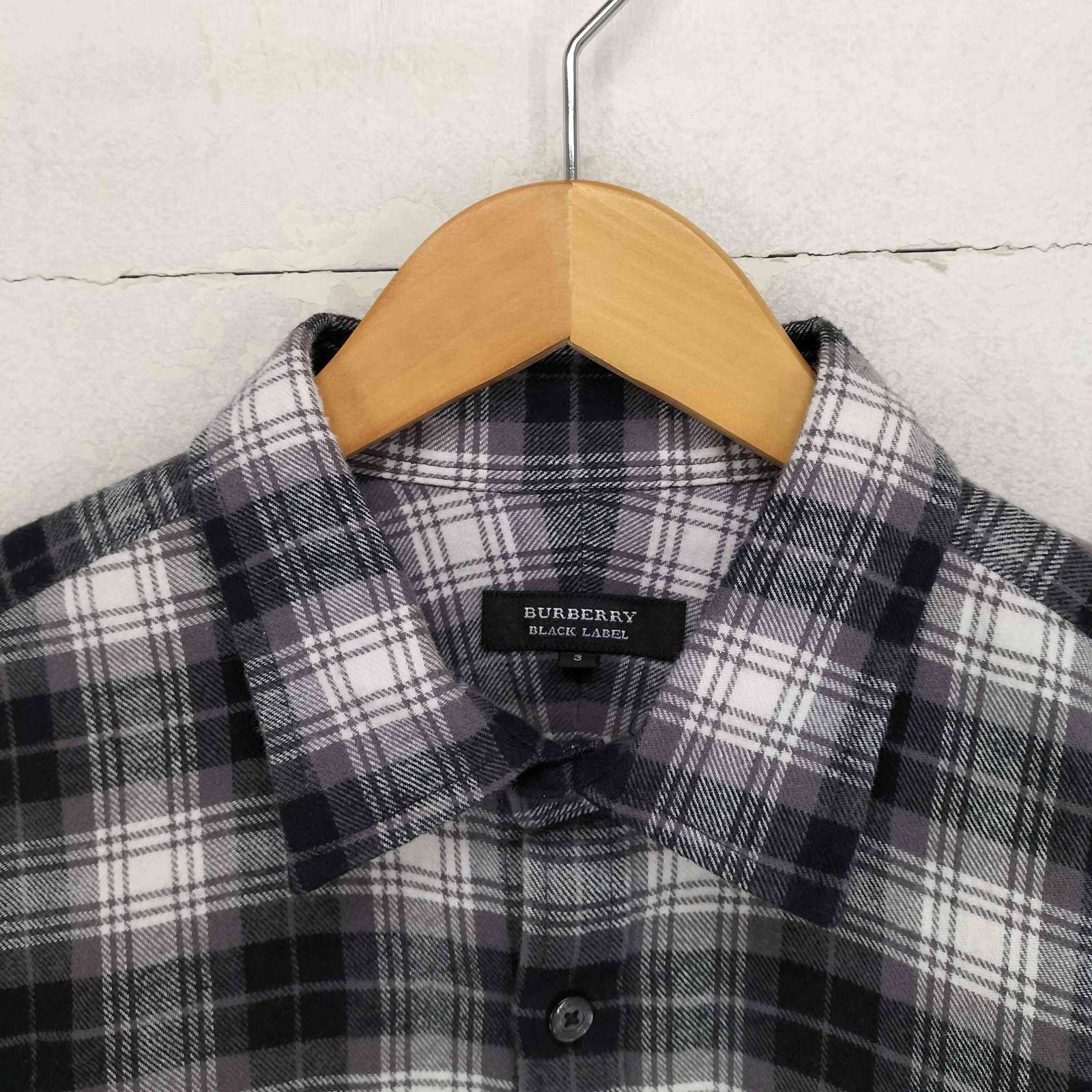 ホース刺繍 BURBERRY BLACK LABEL ダウンコート ホワイトグースダウン 