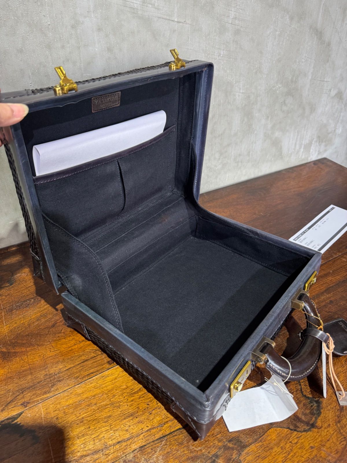 伝統工芸 たくみ工芸 豊岡杞柳細工 柳行李「寺内卓巳」作 鞄/ トランク