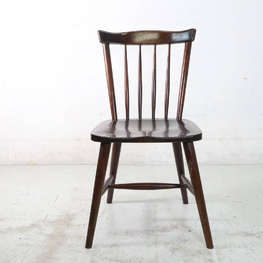 北海道民芸家具 樺材無垢 ダイニングチェア ウィンザーチェア 食卓椅子