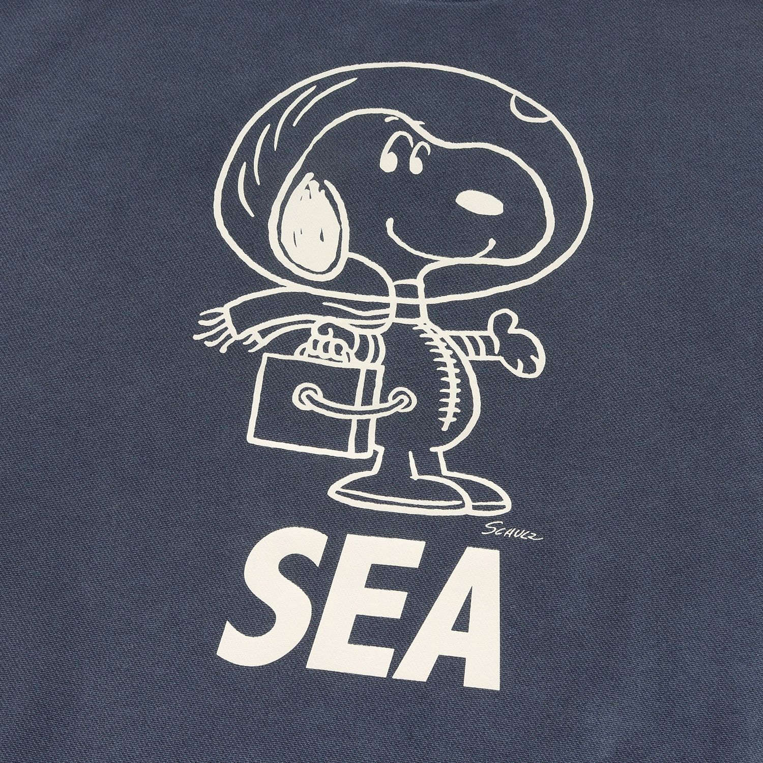 【新品同様】WIND AND SEA ウィンダンシー スウェット ネイビー 紺 サイズ:L | 25AW SMOOTHY / PEANUTS ピグメント加工 スヌーピー クルーネック スウェットシャツ (SMOOTHY×WDS Snoopy Pigment Crewneck Sweatshirt) | トップス トレーナー【メンズ】【中古】 新品同様】WIND AND SEA ウィンダンシー スウェット ネイビー L | 25AW