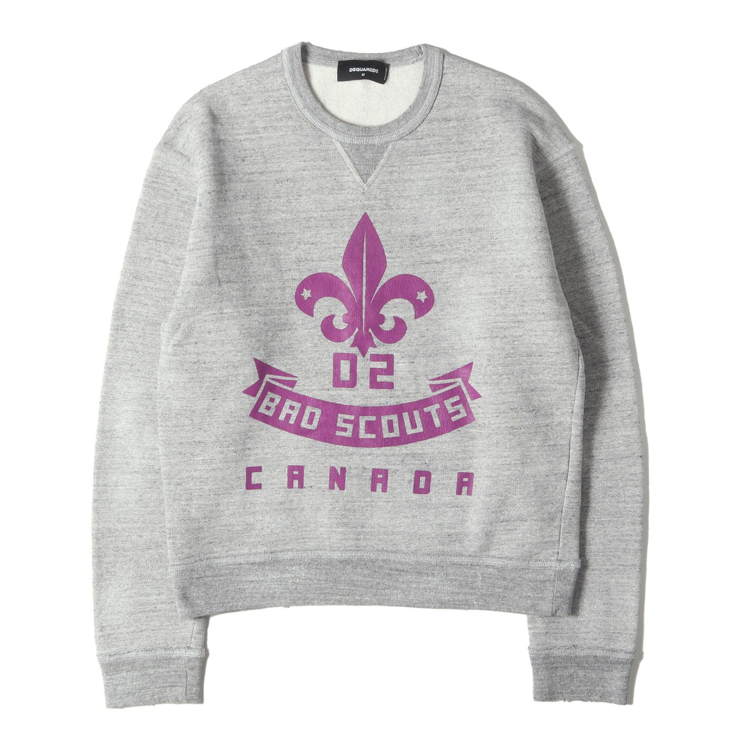 美品】DSQUARED2 ディースクエアード スウェット グレー サイズ:M 