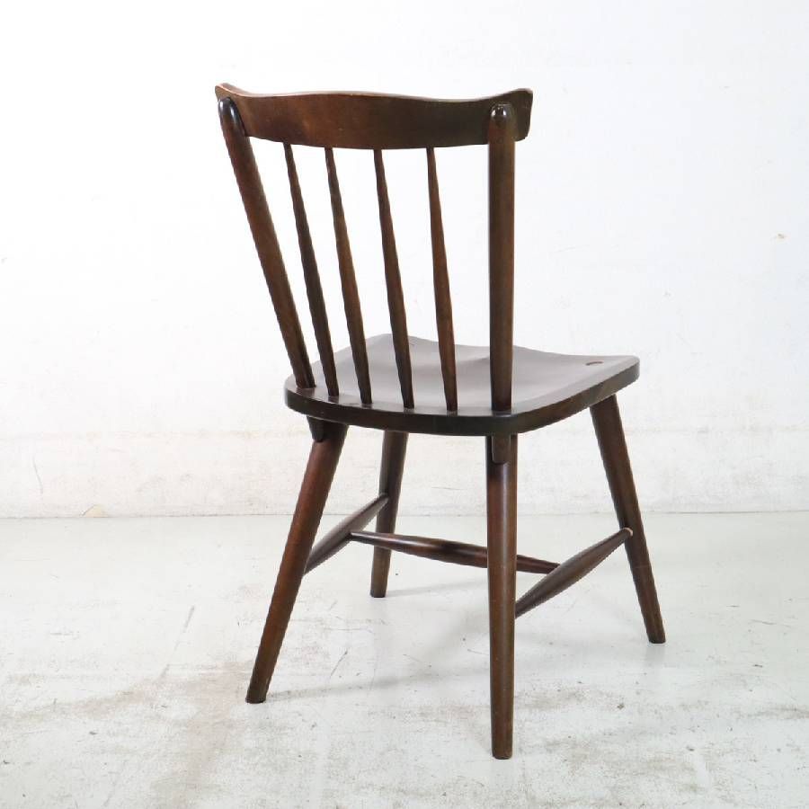 北海道民芸家具 樺材無垢 ダイニングチェア ウィンザーチェア 食卓椅子