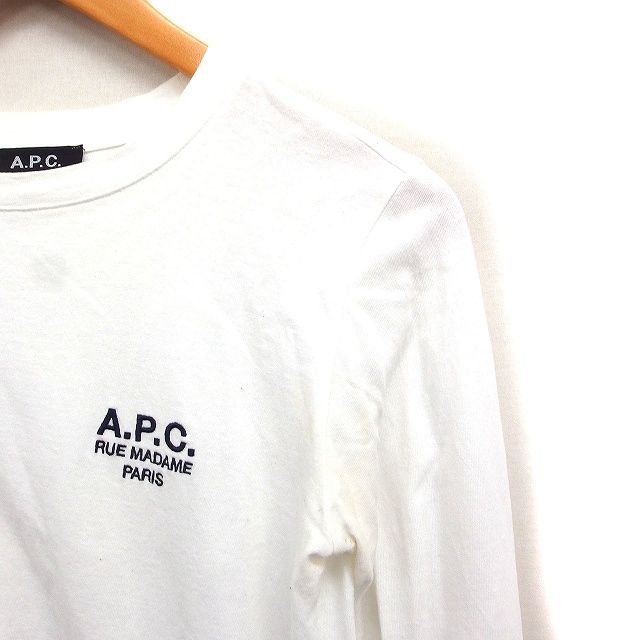 アーペーセー A.P.C. ロングスリーブ Tシャツ ロンT ロゴ刺繍 コットン