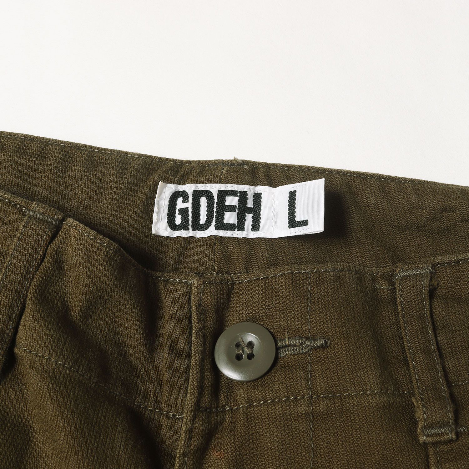 GOOD ENOUGH グッドイナフ パンツ カーキ サイズ:L | 00s コットン コードクロス ベイカーパンツ | 00年代 アーカイブ | ボトムス ズボン【メンズ】【中古】 GOOD ENOUGH グッドイナフ パンツ カーキ サイズ:L | 00s コットン