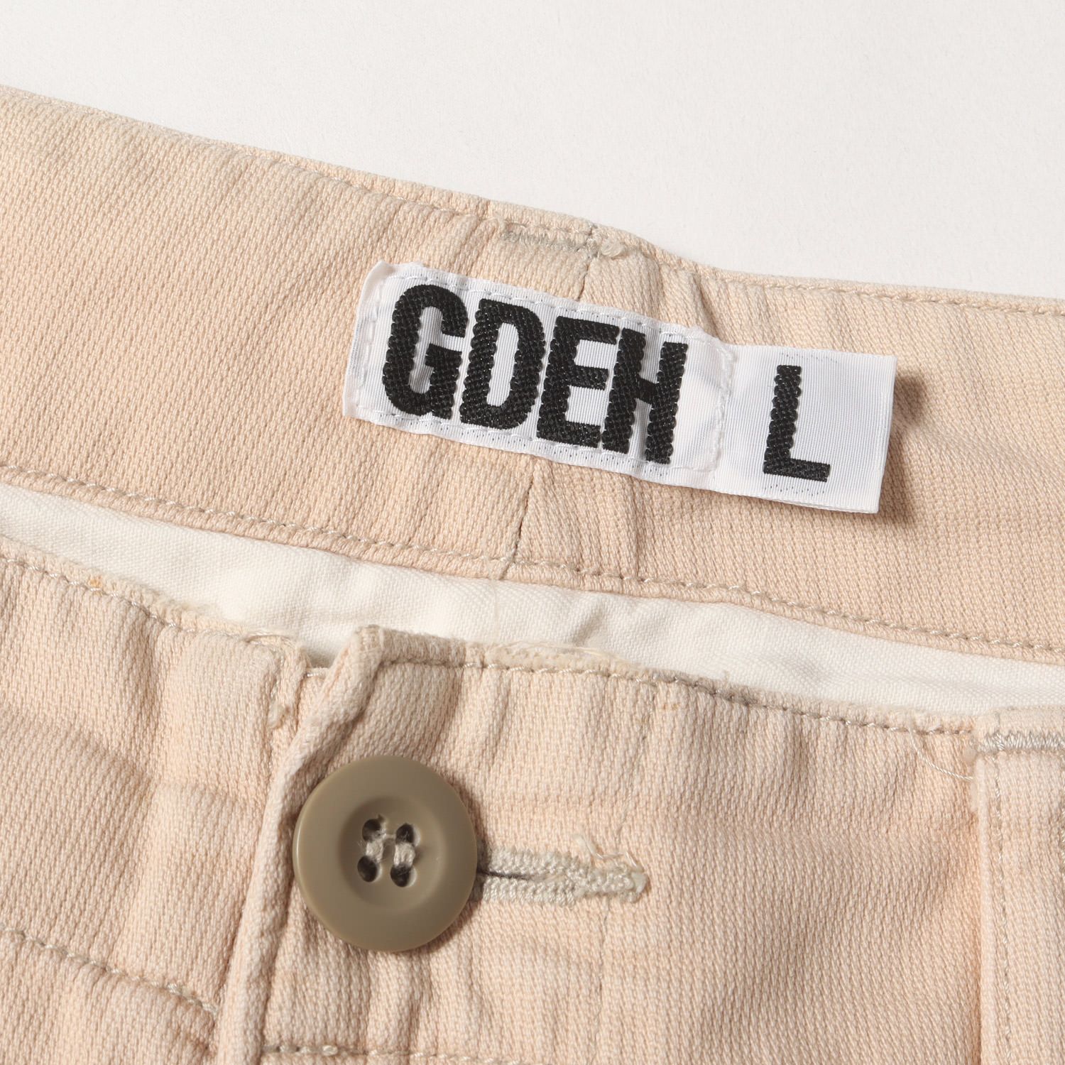 good enough グッドイナフ　1st フライトパンツ　ベージュ カーゴ good enough グッドイナフ 1st フライトパンツ ベージュ カーゴ - メルカリ