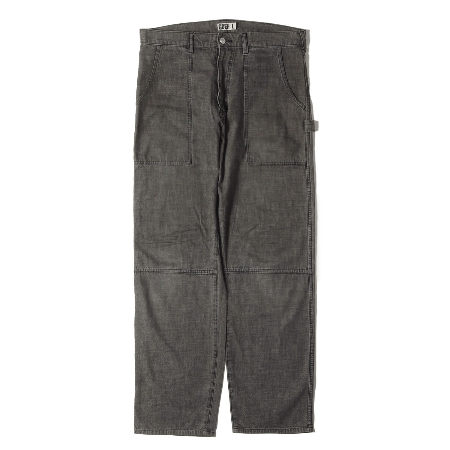 GOOD ENOUGH グッドイナフ パンツ ブラック 黒 サイズ:L | 00s 裾ロゴ