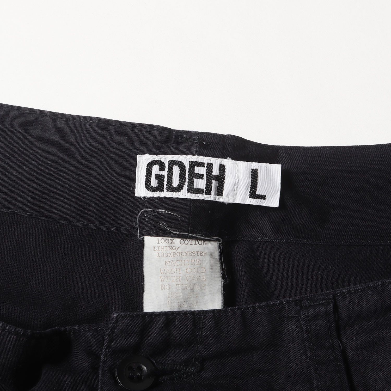 GOOD ENOUGH グッドイナフ パンツ ネイビー 紺 サイズ:L | 90s ベンチ